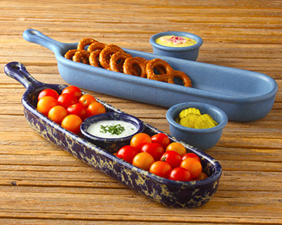 Element Blue snack plate