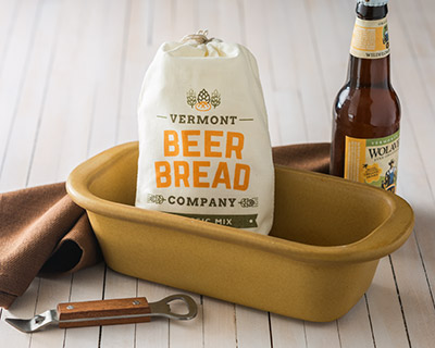 Loaf Pan and Vermont Beer Bread Hero